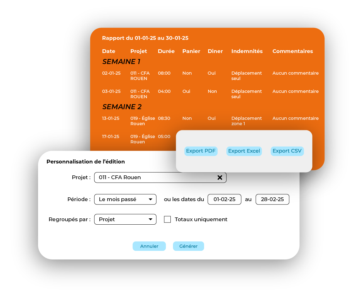 Application Rapports Nominatifs WEASCOM